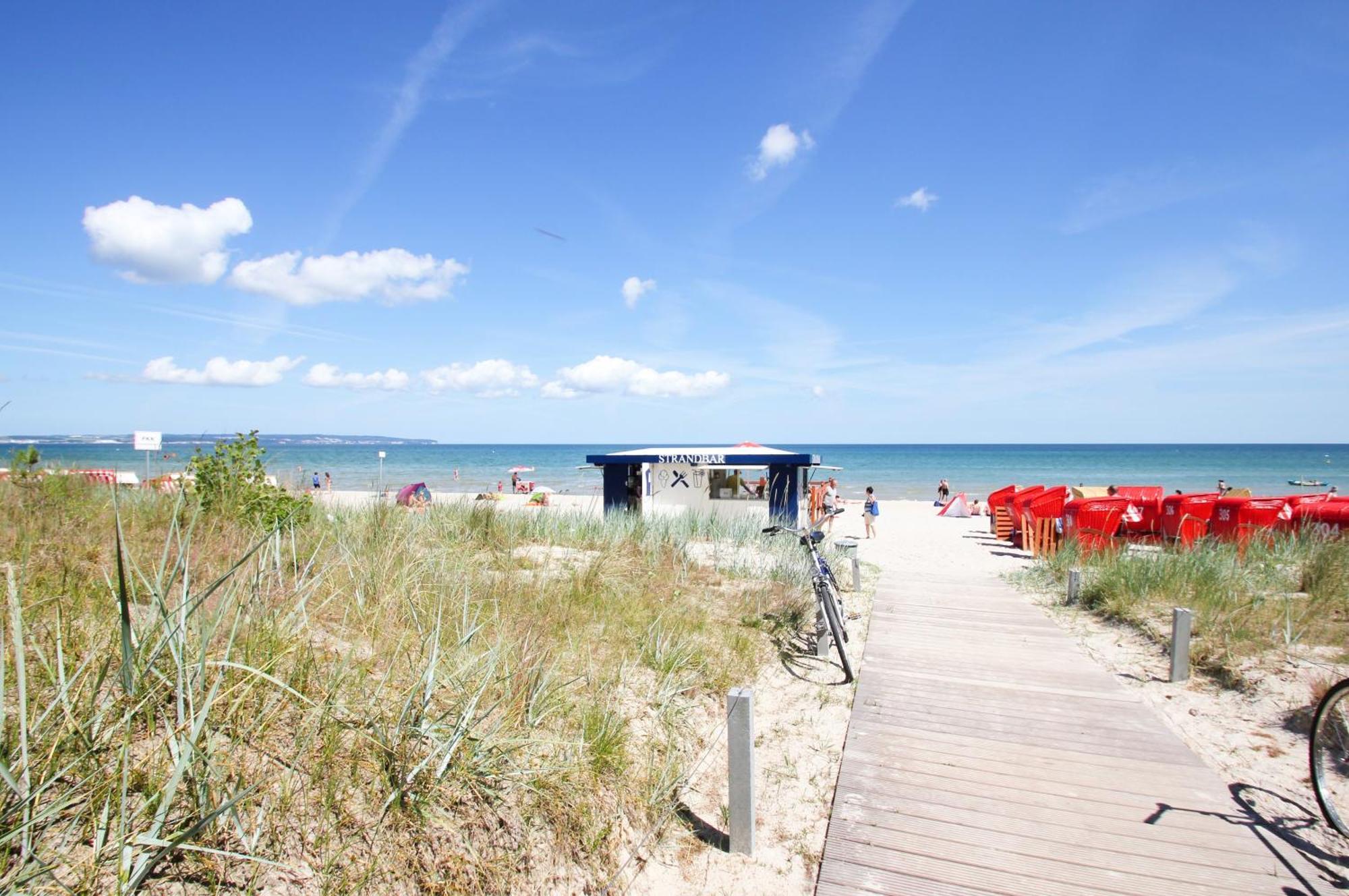 Aparthotel Ostsee Fewo 6 Balkon, Meerblick, Strand Остзебад Бинц Екстериор снимка