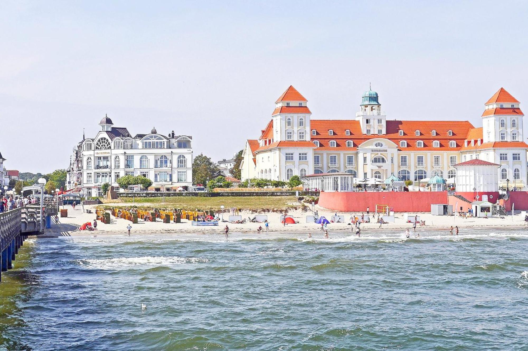 Aparthotel Ostsee Fewo 6 Balkon, Meerblick, Strand Остзебад Бинц Екстериор снимка
